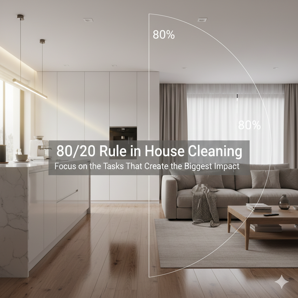 Get The 80/20 Rule in House Cleaning