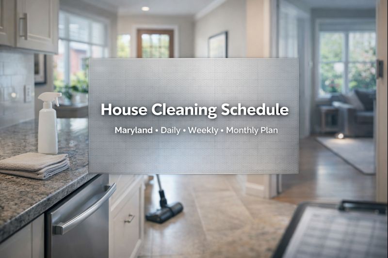 House Cleaning Schedule